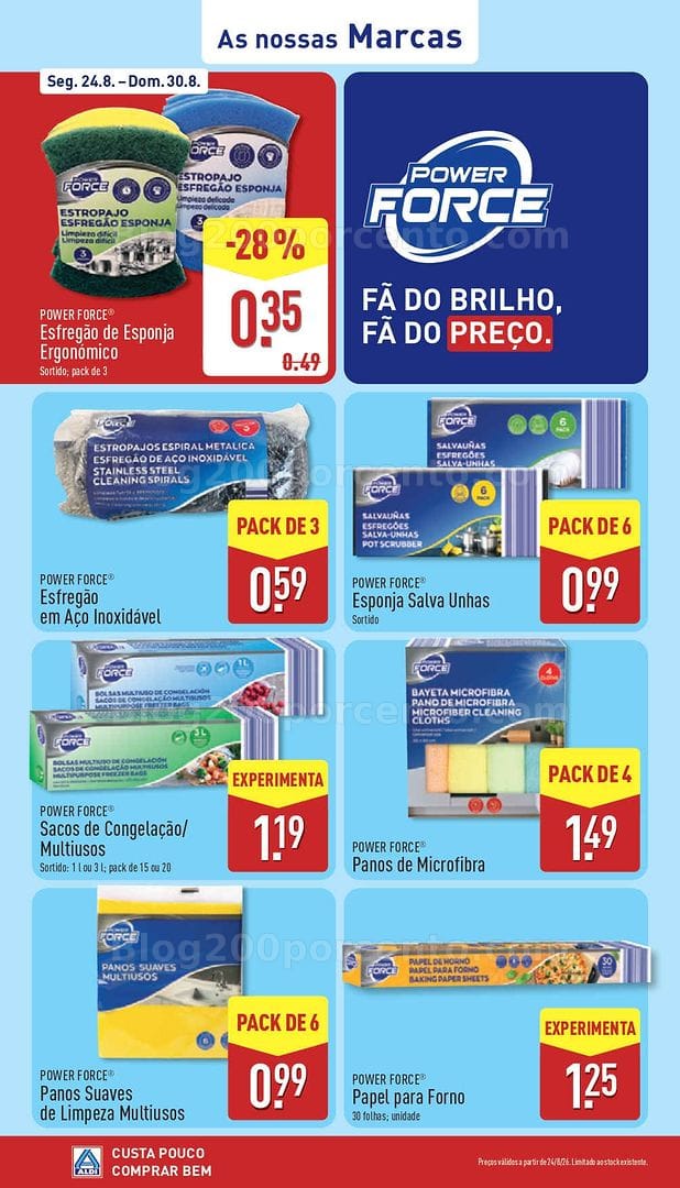 Antevisão Folheto ALDI Promoções de 24 a 30 agosto